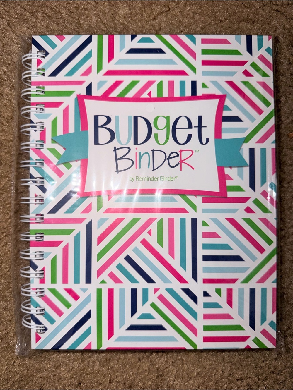 Budget Binder Spiral Notebook - Colorful Geometric Cover